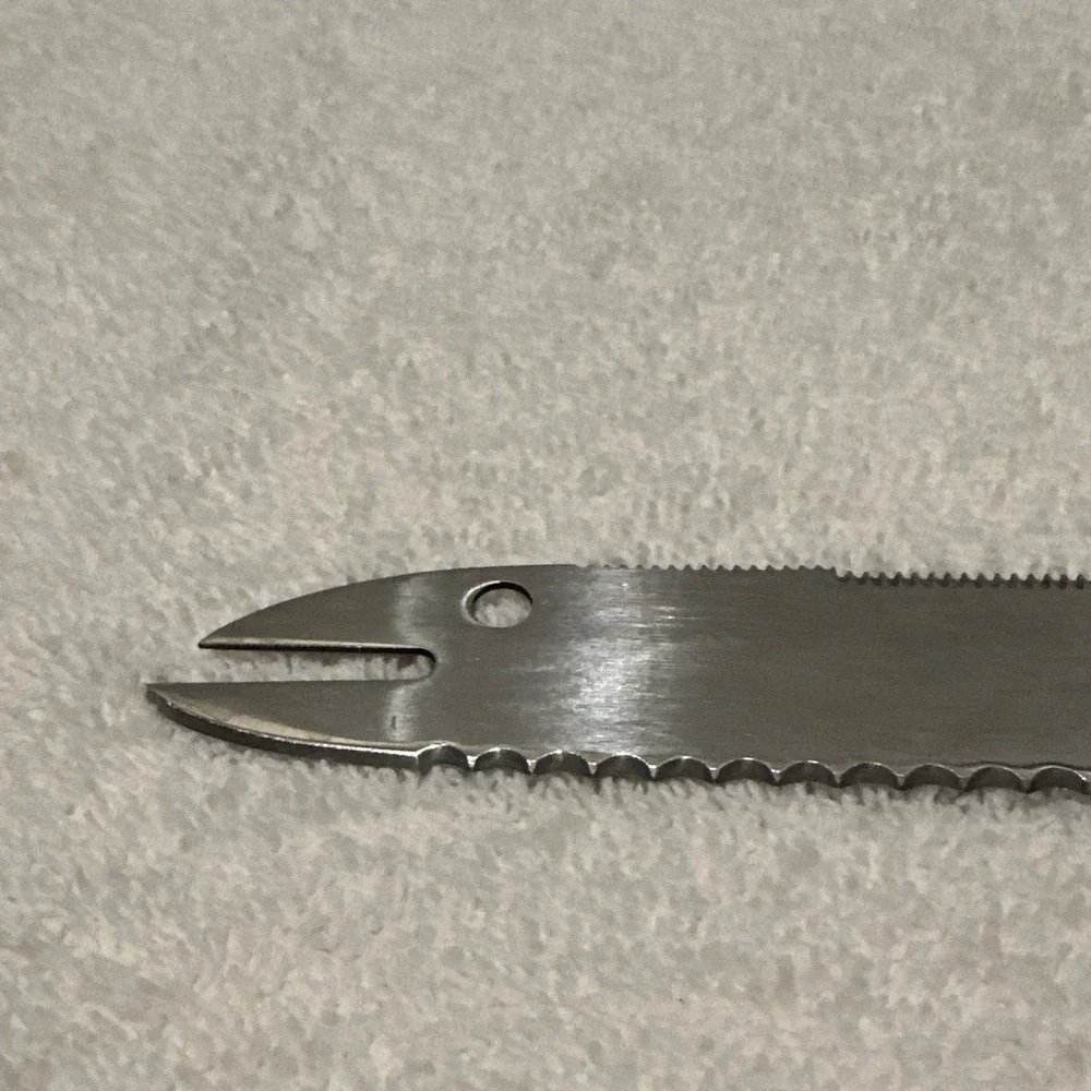 HOUSEHOLD Surgical Stainless Serrated‎ Double-Sided Knife 7.5